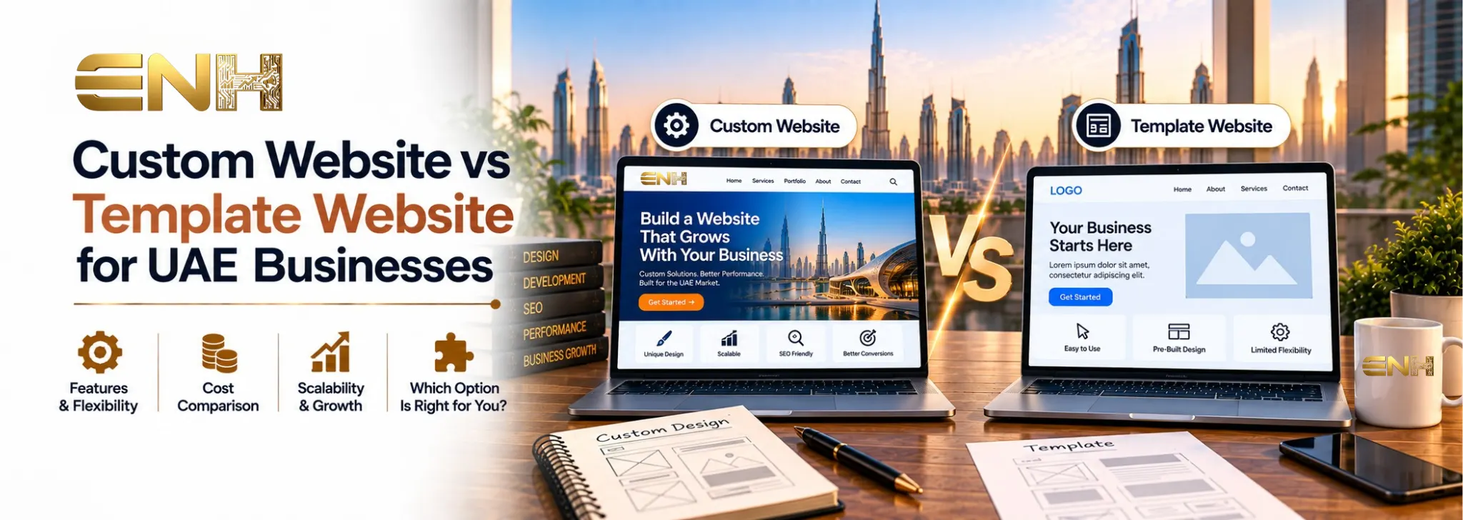 Custom Website vs Template Website
