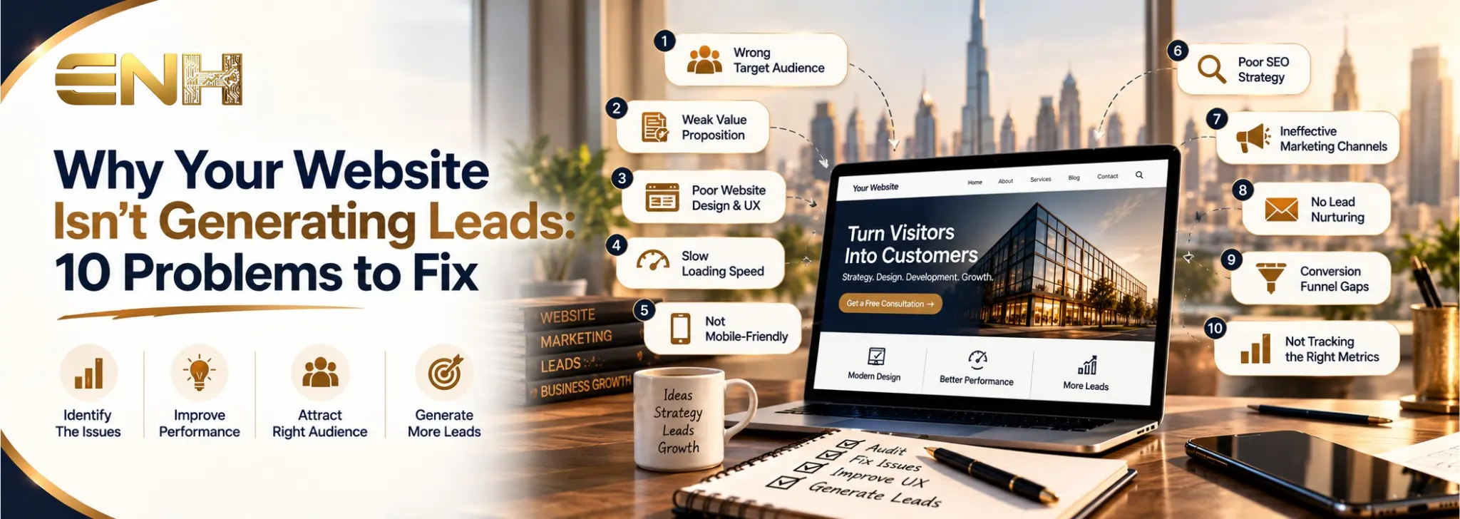 website not generating leads